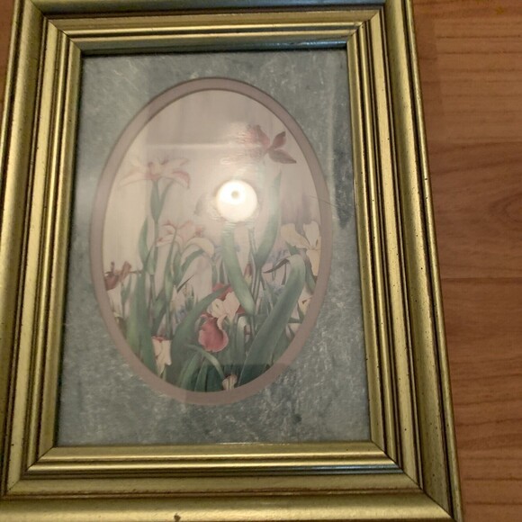 Vintage Set of 2 Carmel Foret Framed Floral Print Picture Frame Art - Picture 3 of 12